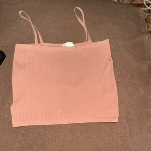 Bozzolo brown cropped sweater tank top size medium/large. Worn once